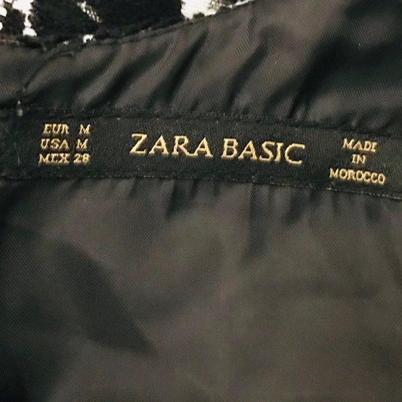 Zara Medium Capped Sleeve V Neck Animal Print Mini Dress - Picture 3 of 4